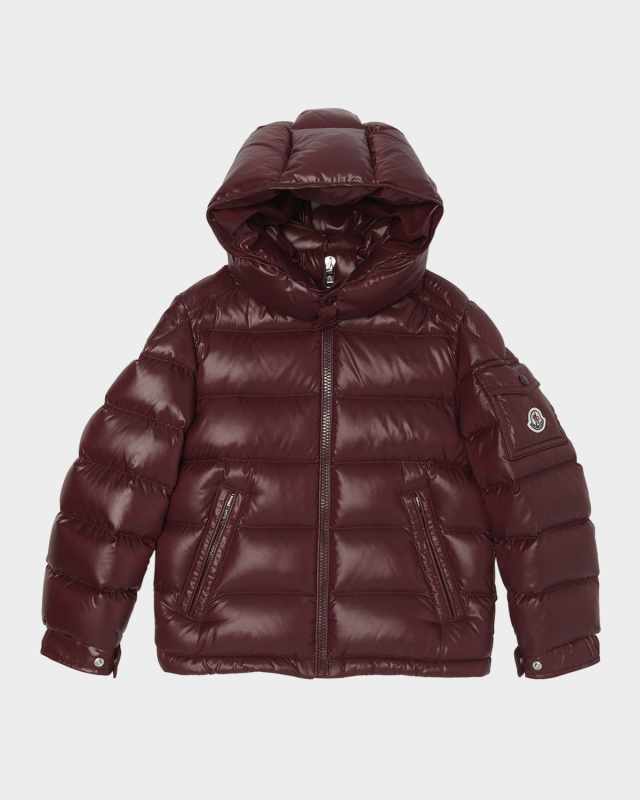Boy's Maya Hooded Short Down Jacket, Size 12-14